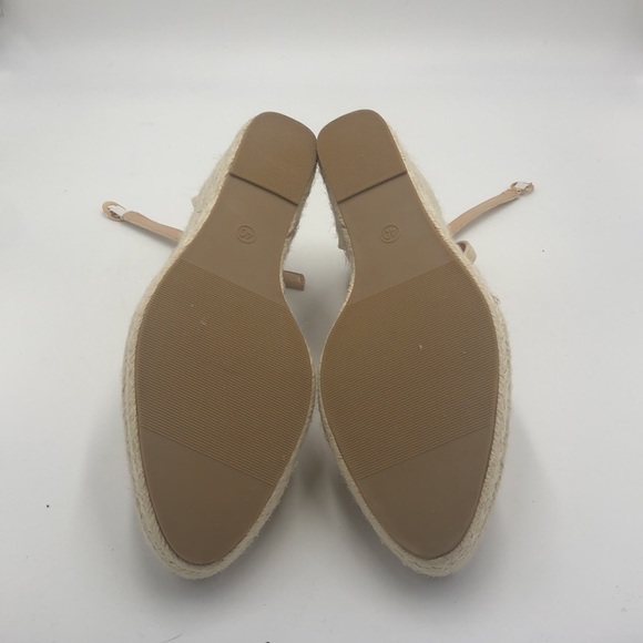 Women's Creme Color Espadrille Wedge Sandal - Picture 5 of 5